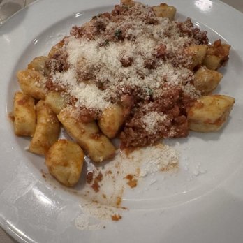 Nanni Ristorante - Gnocchi with bolognese as if someone took a bite or two - Italian Near Me - Rochelle Park, New Jersey Nanni Ristorante - Gnocchi with bolognese as if someone took a bite or two - Italian Near Me - Rochelle Park, New Jersey