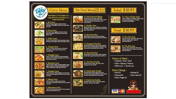 Menu photo 2 Tikky's Curry Corner Moxee, WA