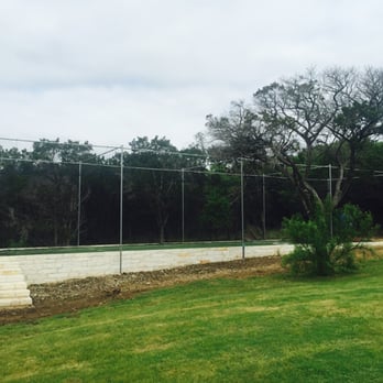 Elements Lawn & Landscape - Batting cage side view - Landscaping Near Me - Austin, Texas
