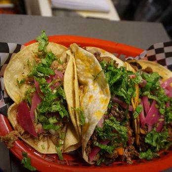 La Chilaca Taqueria - Specialty Tacos....can't remember which was which but $5 each and sooooo good!! - Mexican Near Me - Toronto, Ontario La Chilaca Taqueria - Specialty Tacos....can't remember which was which but $5 each and sooooo good!! - Mexican Near Me - Toronto, Ontario