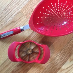 Dollarama - Betty Crocker brand strainer and apple slicer.  Both heavy duty quality