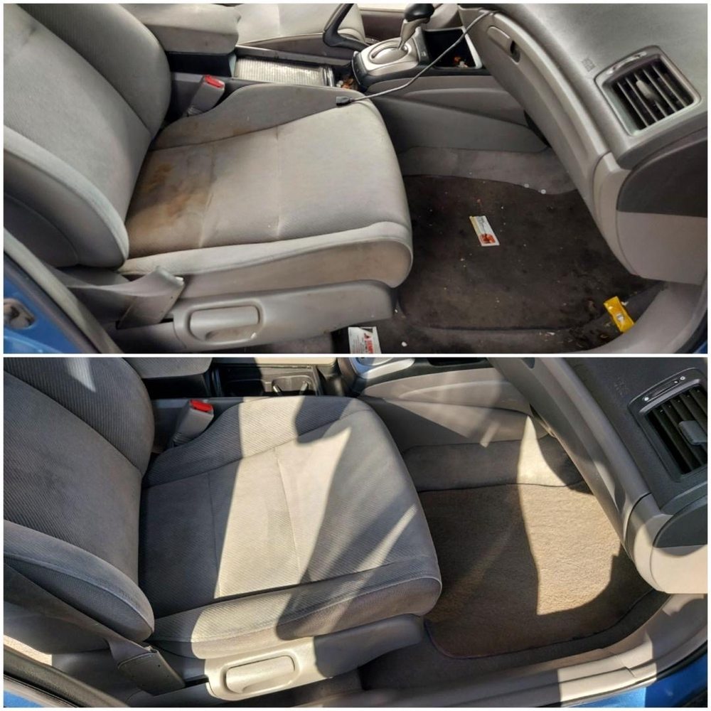 Howard’s Detailing - Front seat before and after - Auto Detailing Near Me - Maricopa, Arizona