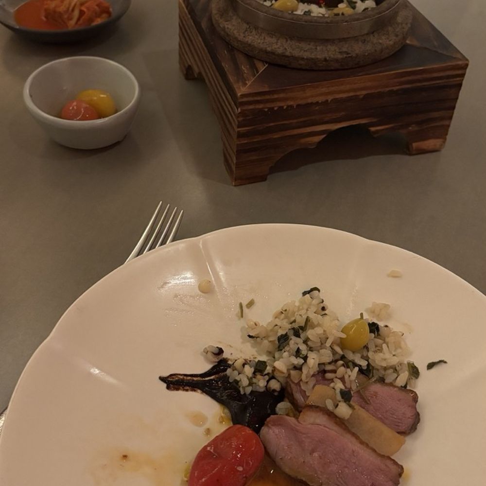 SHIA - Glazed Rohan Duck with rice (partially eaten, sorry) - Korean Near Me - Washington, DC, District of Columbia
