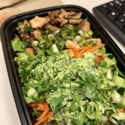 Grilled Chicken Rice Bowl (with all toppings except tomato) Grilled Chicken Rice Bowl (with all toppings except tomato)