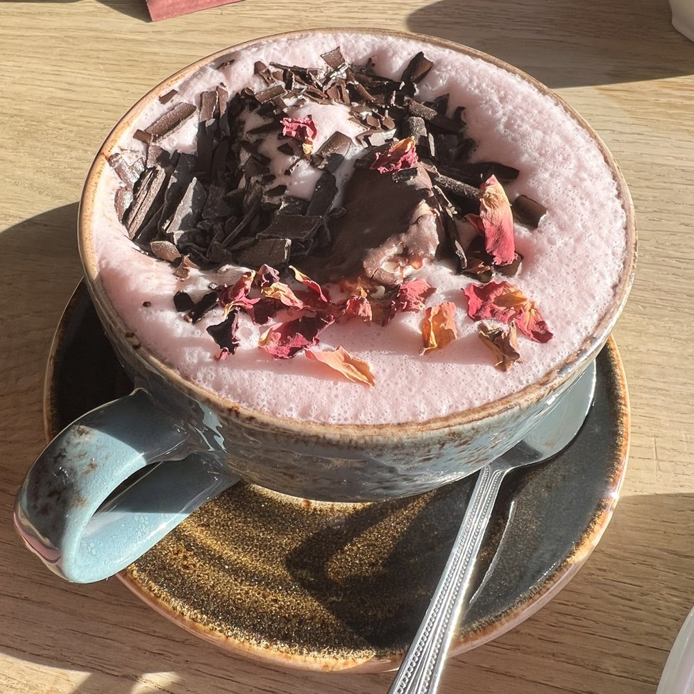 The Little Bakery - Rose hot chocolate - Cafes Near Me - South Queensferry, EDH