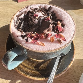 The Little Bakery - Rose hot chocolate - Cafes Near Me - South Queensferry, EDH The Little Bakery - Rose hot chocolate - Cafes Near Me - South Queensferry, EDH