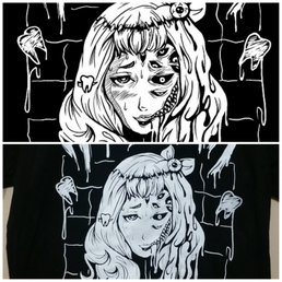 Detailed art vs. blown out tshirt that they tried to send home with me. Face details are almost completely gone. Detailed art vs. blown out tshirt that they tried to send home with me. Face details are almost completely gone.
