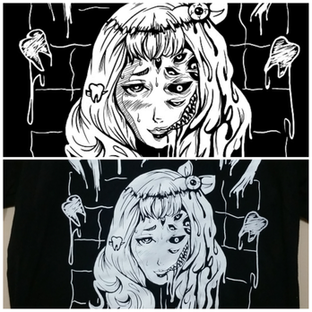 Six19 Printing - Detailed art vs. blown out tshirt that they tried to send home with me. Face details are almost completely gone. - Printing Services Near Me - San Diego, California Six19 Printing - Detailed art vs. blown out tshirt that they tried to send home with me. Face details are almost completely gone. - Printing Services Near Me - San Diego, California