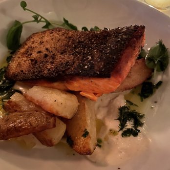 ROUX - Steelhead trout and potatoes with a horseradish creme - Cocktail Bars Near Me - Rochester, New York