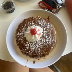 Tres leches pancakes