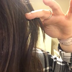 A chunk of hair cut off - DON'T GO HERE