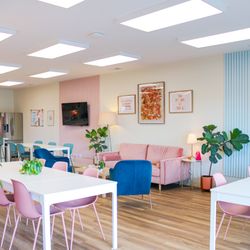 The Collab - Lots of seating options and walls to decorate with balloons or garland!