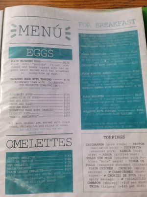 Menu photo 1 MACARENO Puerto Vallarta, JAL