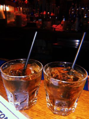 Photo of JR's Bar & Grill - Houston, TX, US. Whist and cokes chilling at the bar