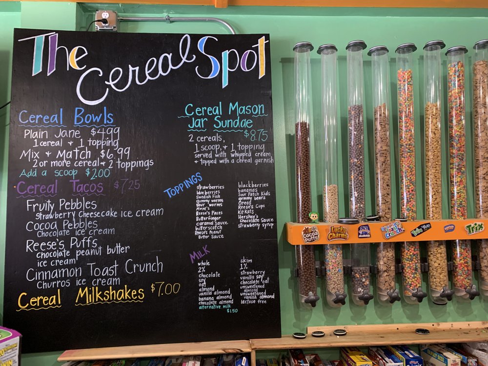 ELITE EVENT BREAKFAST NOSTALGIA AT THE CEREAL SPOT 547 Elmwood Ave