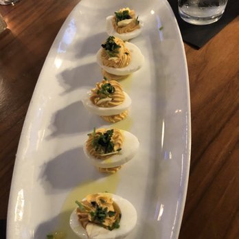 The League Kitchen & Tavern - Truffle Deviled Eggs - Sports Bars Near Me - Austin, Texas The League Kitchen & Tavern - Truffle Deviled Eggs - Sports Bars Near Me - Austin, Texas