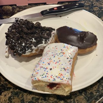 Voodoo Doughnut - Strawberry Go-Tart, The Dirt, Portland Cream - Donuts Near Me - Houston, Texas Voodoo Doughnut - Strawberry Go-Tart, The Dirt, Portland Cream - Donuts Near Me - Houston, Texas