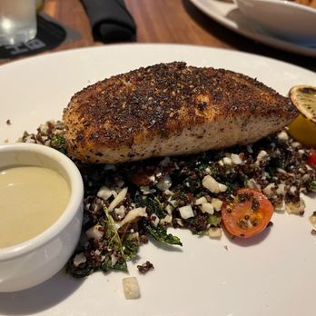 Yard House - Mediterranean salmon - New American Near Me - Naples, Florida Yard House - Mediterranean salmon - New American Near Me - Naples, Florida