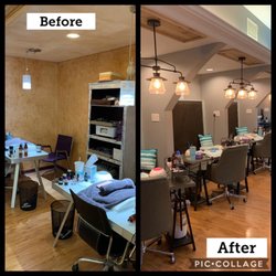 GJ's Salon N Spa - Our gorgeous nail area has been converted to make you feel relaxed and comfortable as you receive your nail services.