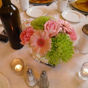 Holmes Shusas Florists - Simple center piece by Holmes Shusas: rose, hydrangia, gerber daisy, carnation, spider mums - Florists Near Me - Worcester, Massachusetts Holmes Shusas Florists - Simple center piece by Holmes Shusas: rose, hydrangia, gerber daisy, carnation, spider mums - Florists Near Me - Worcester, Massachusetts