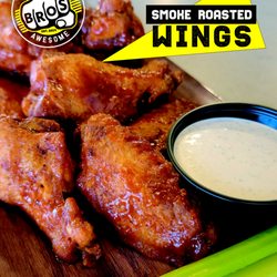 BROS wings tossed in Tangy Steakhouse Buffalo!