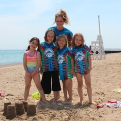 Oasis Summer Day Camp - Building sand castles at the beach.