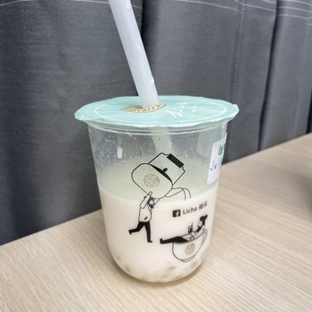 Li Cha Tea - Genmaicha milk tea with agar boba so good - Bubble Tea Near Me - Walnut Creek, California Li Cha Tea - Genmaicha milk tea with agar boba so good - Bubble Tea Near Me - Walnut Creek, California
