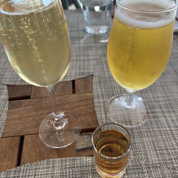 Shepherd & Sims - Champagne from Sip and Slurp, shot and beer from One Hitter Quitter - Bars Near Me - Los Gatos, California Shepherd & Sims - Champagne from Sip and Slurp, shot and beer from One Hitter Quitter - Bars Near Me - Los Gatos, California