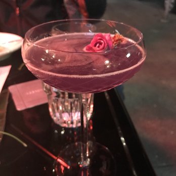 Violet's - That's a tiny rose in my drink. - Cocktail Bars Near Me - San Francisco, California Violet's - That's a tiny rose in my drink. - Cocktail Bars Near Me - San Francisco, California