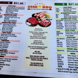 Super easy menu.