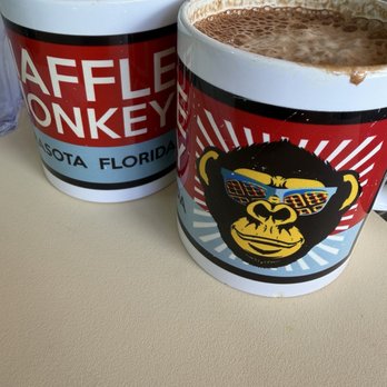 Waffle Monkey - Mocha late , Costa Rican coffee - Breakfast & Brunch Near Me - Sarasota, Florida Waffle Monkey - Mocha late , Costa Rican coffee - Breakfast & Brunch Near Me - Sarasota, Florida