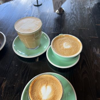 Cafe Smitten - Cortado, cappuccino and toffee nut latte. - Breakfast & Brunch Near Me - Bakersfield, California Cafe Smitten - Cortado, cappuccino and toffee nut latte. - Breakfast & Brunch Near Me - Bakersfield, California