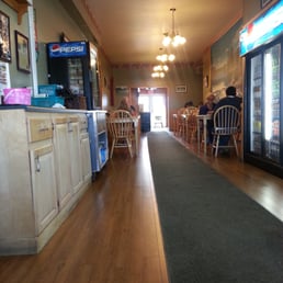 the inside of the restaurant