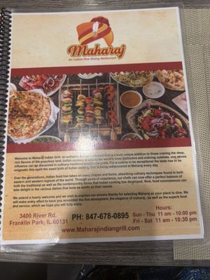 Menu photo 2 Maharaj Restaurant and Banquets Franklin Park, IL Menu photo 2 Maharaj Restaurant and Banquets Franklin Park, IL