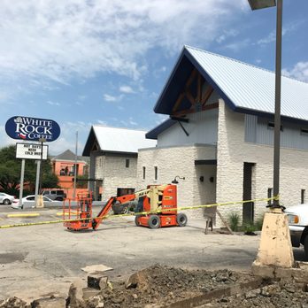 Bright Light Electric - Helping our friends @whiterockcoffee with parking lot lighting.  Seriously, amazing coffee! #coffeeshop #whiterockcoffee #dallasliving - Electricians Near Me