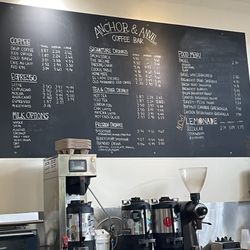 Anchor & Anvil Coffee Bar - Menu
