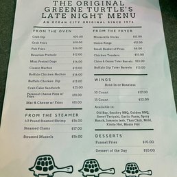 Late Night Menu 1/3 - July 2022 - VN Late Night Menu 1/3 - July 2022 - VN