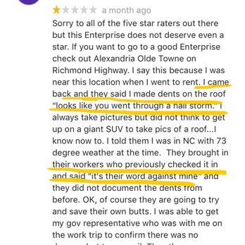 Enterprise Rent-A-Car - Hail damage - Car Rental Near Me - Alexandria, Virginia Enterprise Rent-A-Car - Hail damage - Car Rental Near Me - Alexandria, Virginia