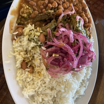 Casera Latin Kitchen and Bakery - Several huge chunks of tender flavorful beef with rice and beans. Ratings, 5 out of 5! - Peruvian Near Me - Oceanside, California