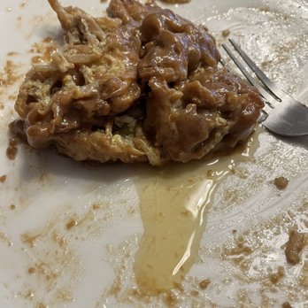 New China Hut1 - Grease from the egg foo young.  So much grease in everything it was pouring out of the pot stickers - Chinese Near Me - Aurora, Illinois