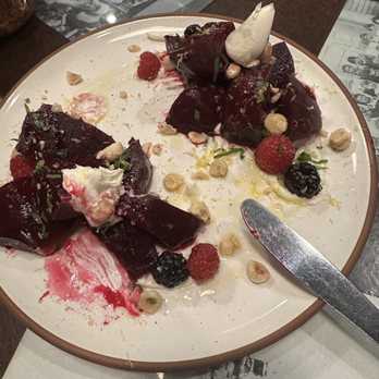 Roslyn Cafe - Beet dish with hazelnuts and berries - American Near Me - Roslyn, Washington Roslyn Cafe - Beet dish with hazelnuts and berries - American Near Me - Roslyn, Washington