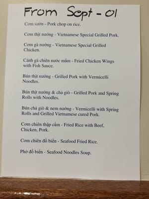 Menu photo 8 Pho Hoang Centreville, VA