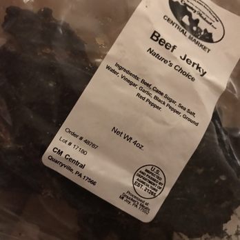 Lancaster Central Market - homemade beef jerky from the central market! It's delicious - Farmers Market Near Me - Lancaster, Pennsylvania