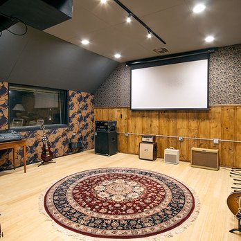 Bridge Family Records - Live Room w/ Projector screen - Recording & Rehearsal Studios Near Me - Burbank, California Bridge Family Records - Live Room w/ Projector screen - Recording & Rehearsal Studios Near Me - Burbank, California