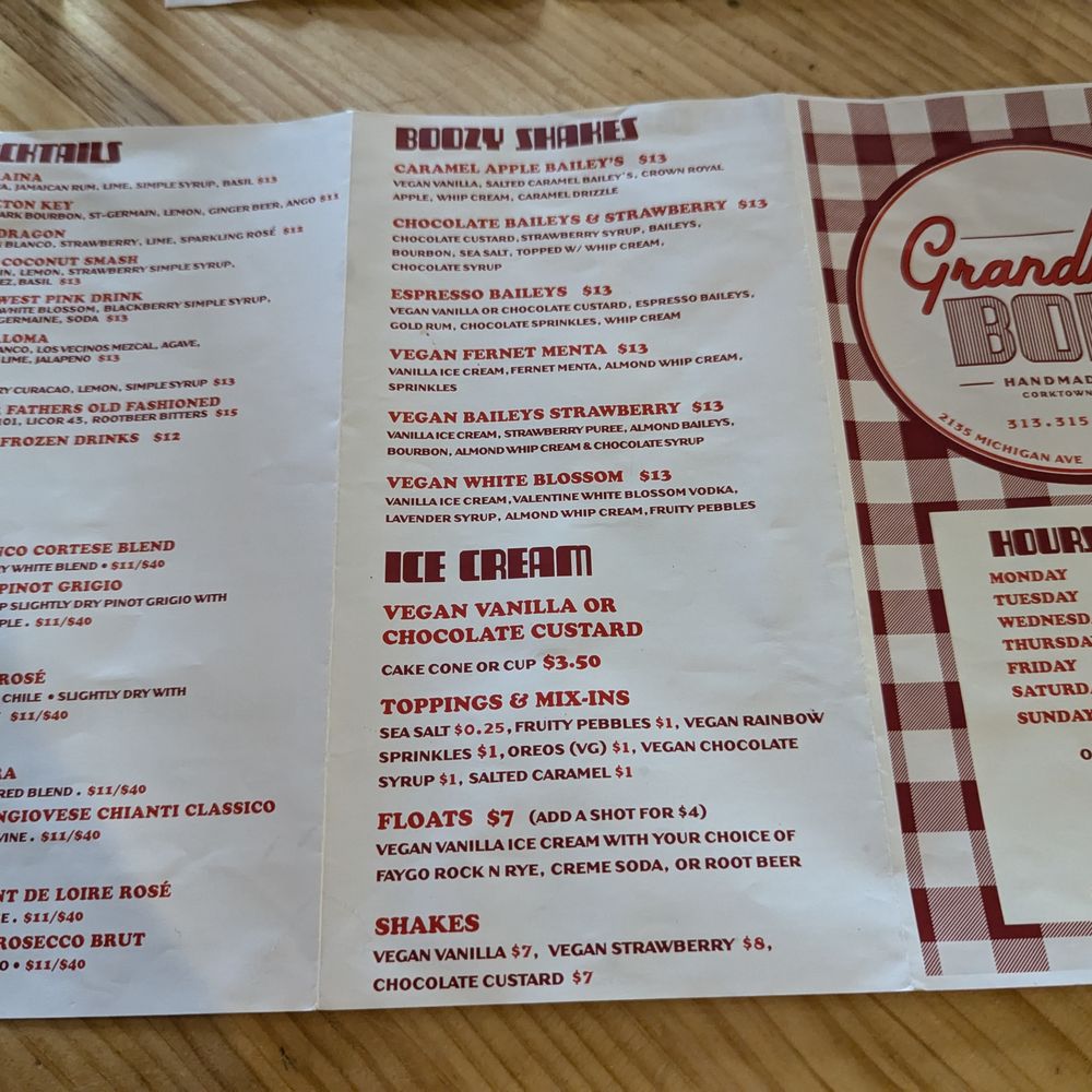 Grandma Bob's - Menu (Jun 2024) - Pizza Near Me - Detroit, Michigan