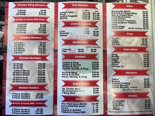 Menu photo 2 Harolds Chicken Shack Houston, TX Menu photo 2 Harolds Chicken Shack Houston, TX