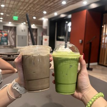 Nana's Green Tea - Hojicha latte + matcha latte w/ vanilla soft serve - Coffee & Tea Near Me - Honolulu, Hawaii Nana's Green Tea - Hojicha latte + matcha latte w/ vanilla soft serve - Coffee & Tea Near Me - Honolulu, Hawaii