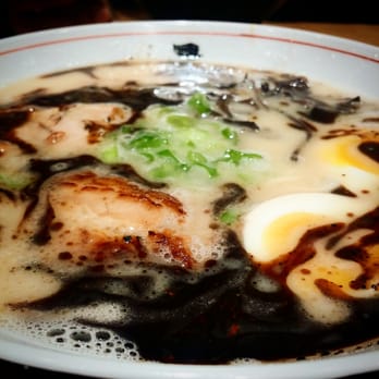 Sansotei Ramen - Tonkotsu Black Ramen with thin noodles - Ramen Near Me - Toronto, Ontario