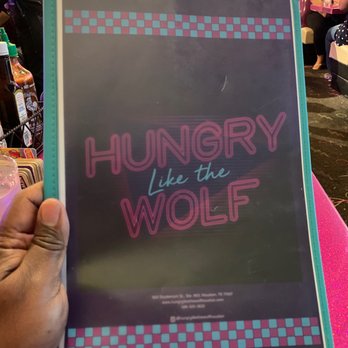 Hungry Like The Wolf - Menu cover - American Near Me - Houston, Texas Hungry Like The Wolf - Menu cover - American Near Me - Houston, Texas