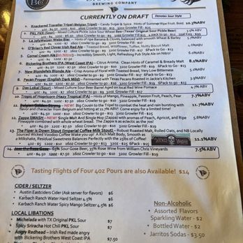 New Braunfels Brewing Co - Menu - Breweries Near Me - New Braunfels, Texas